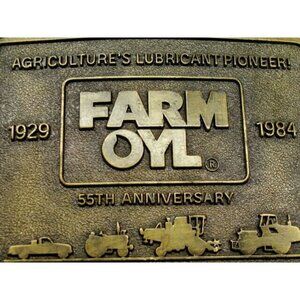 Farm Oyl's First Edition Belt Buckle Commemorative Collector's Buckle 55th Year